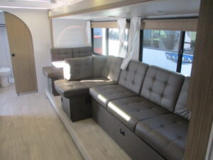 New Travel Trailer in North Wilkesboro, North Carolina.